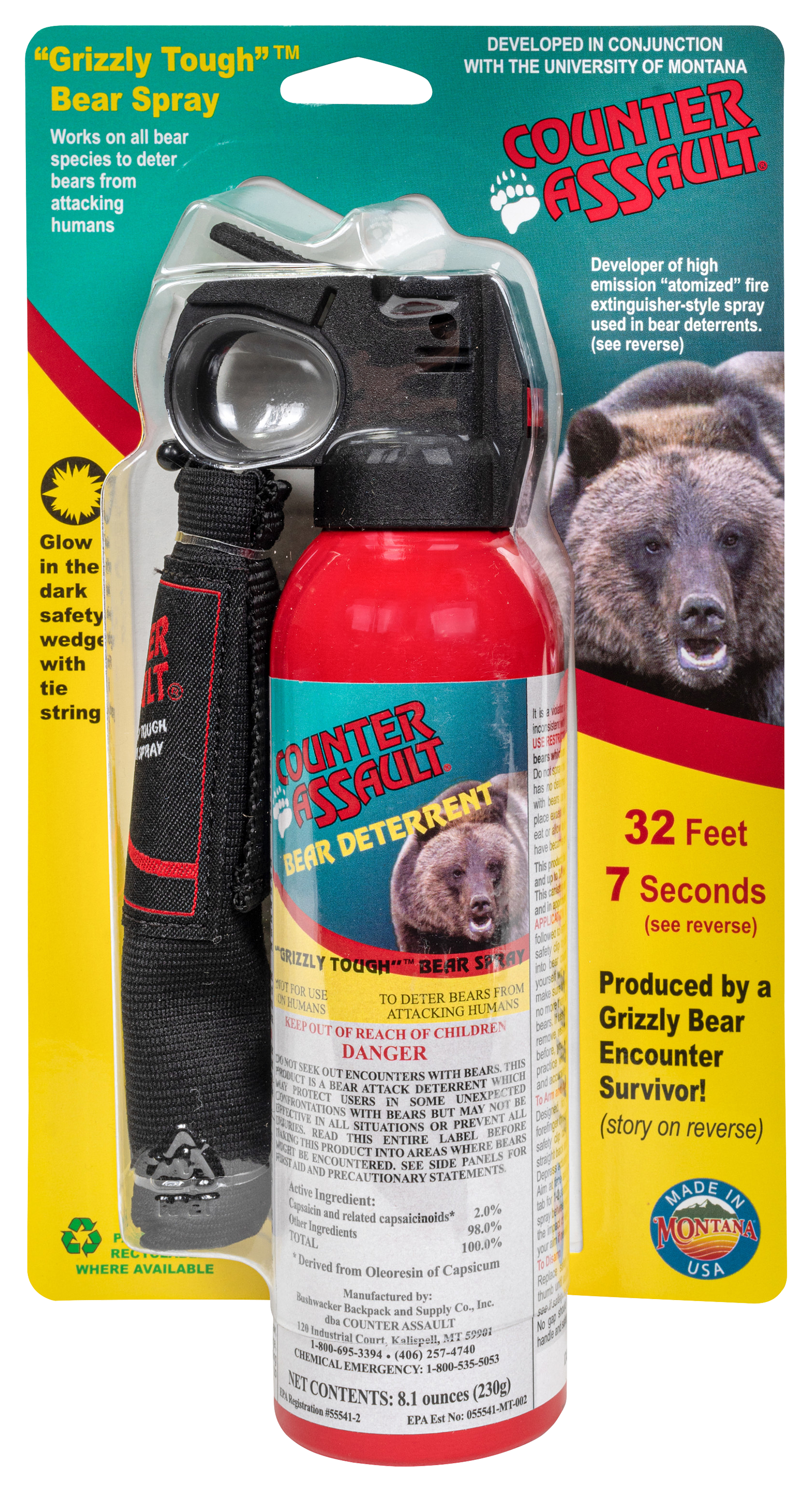 Counter Assault 8.1oz. Bear Deterrent Spray with Holster Cabela's
